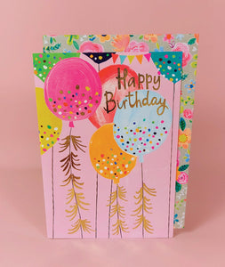 Paper Salad HAPPY BIRTHDAY BALLOONS BIRTHDAY CARD