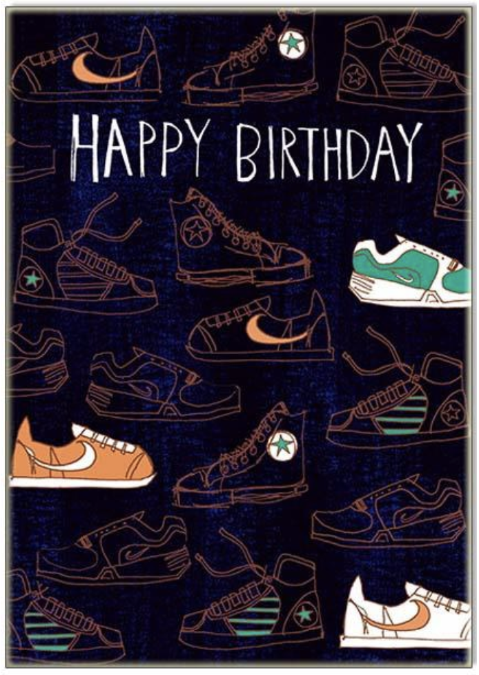 Paper Salad Happy Birthday Sneaker Card