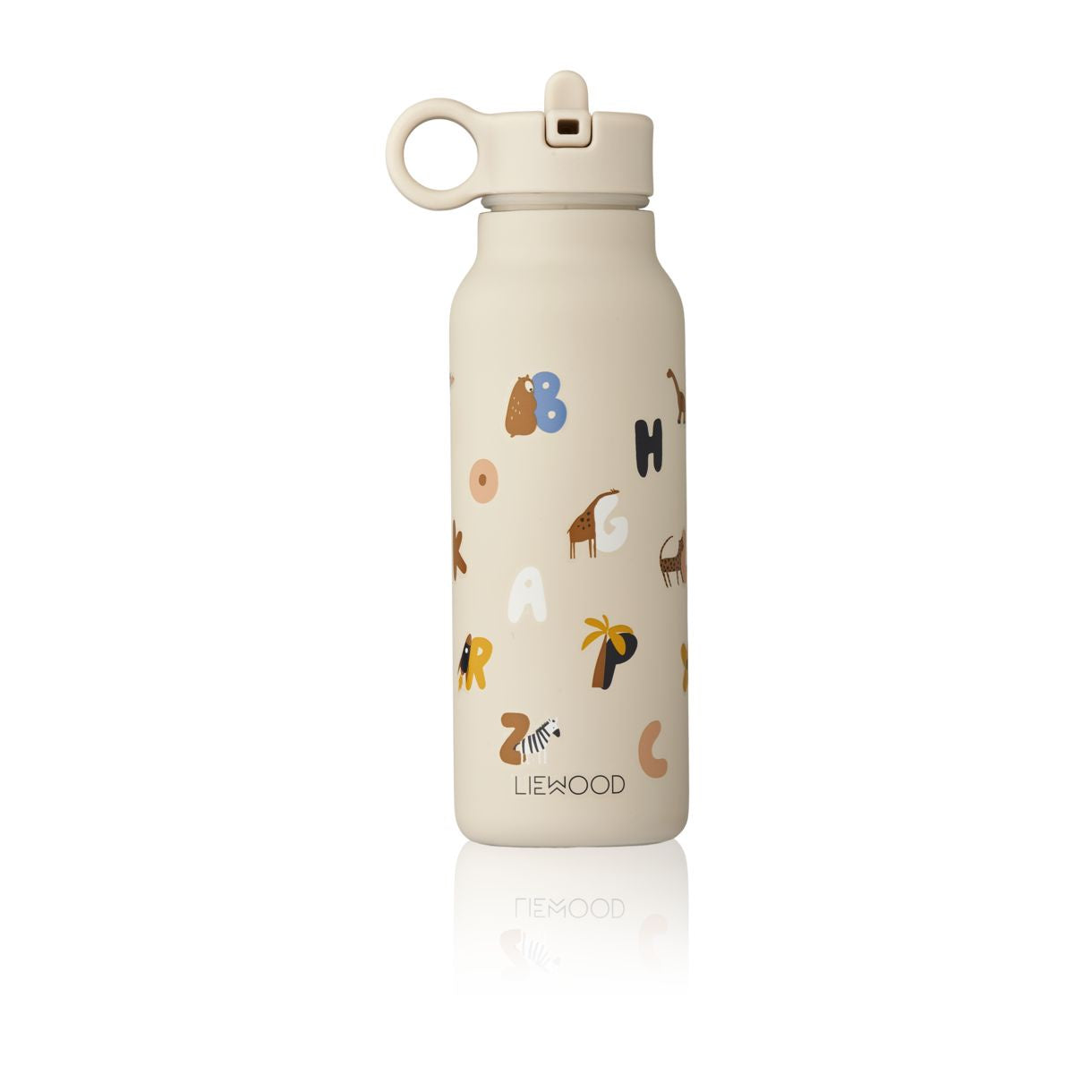 LIEWOOD FALK STEEL WATER BOTTLE 350 ML ALPHABET / SANDY