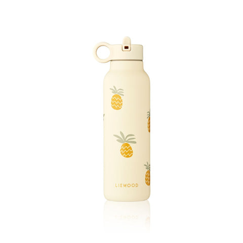 LIEWOOD FALK STEEL WATER BOTTLE 500 ML PINEAPPLES / CLOUD CREAM