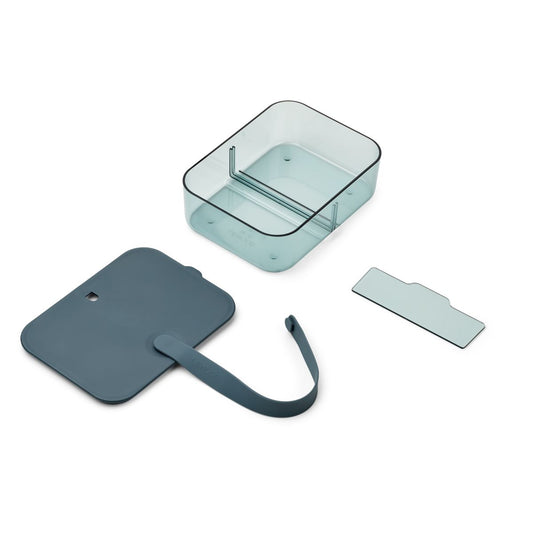 LIEWOOD CARIN LUNCH BOX LARGE WHALE BLUE / SEA BLUE