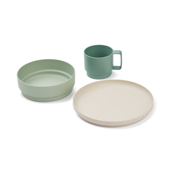 LIEWOOD WALT TABLEWARE SET DUSTY MINT MIX