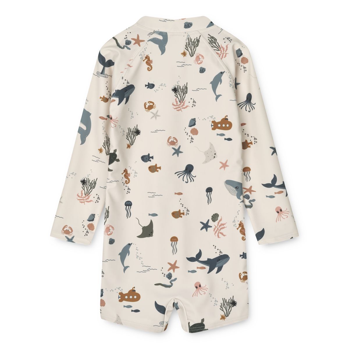 LIEWOOD Max Printed Longsleeve Swim Jumpsuit SEA CREATURE / SANDY