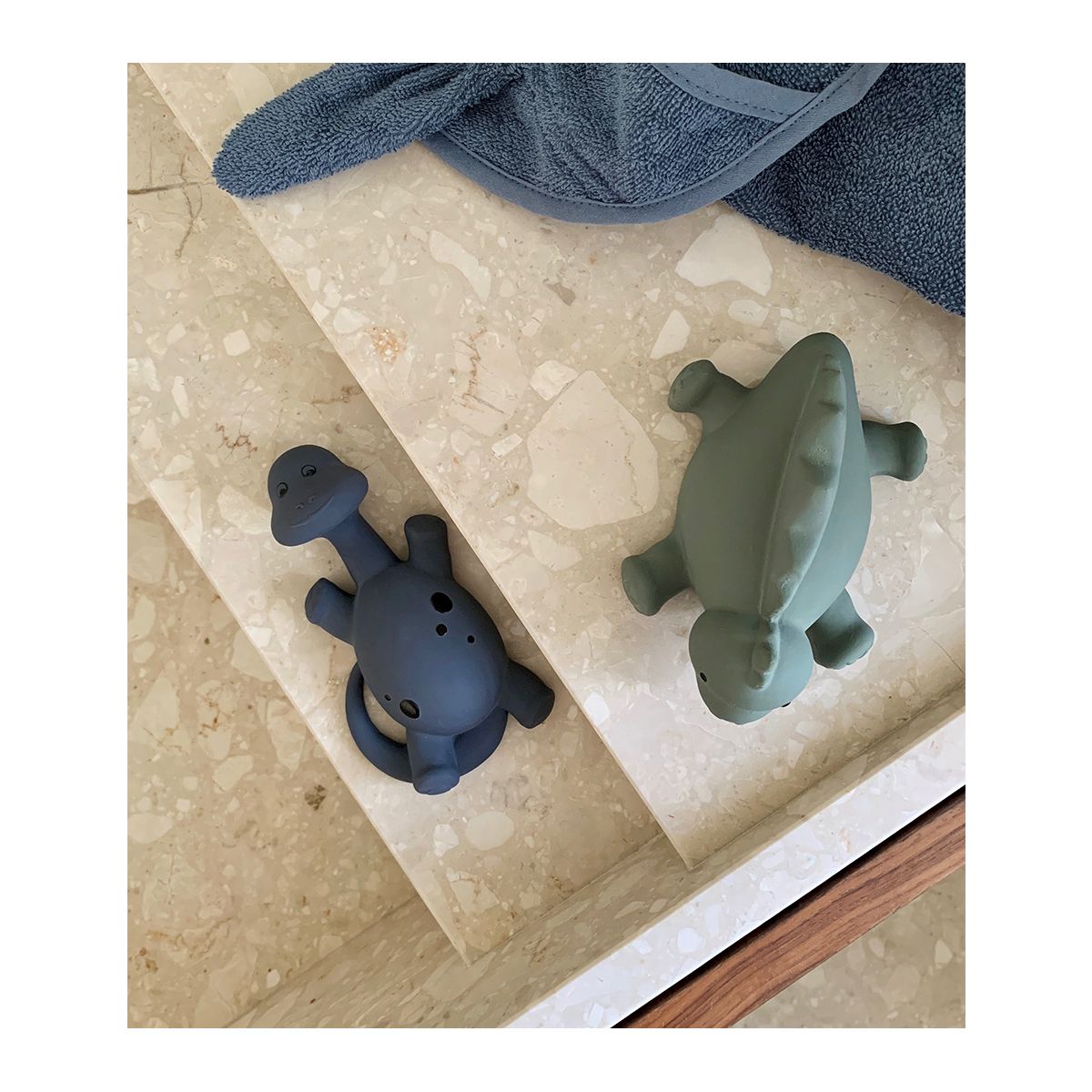 LIEWOOD ALGI BATH TOYS 2-PACK Blue mix