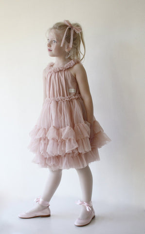 DOLLY BY LE PETIT TOM ® DOLLY RUFFLED CHIFFON DANCE DRESS BALLET PINK