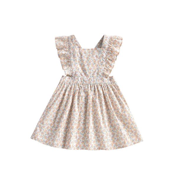 LOUISE MISHA Dress Ambika Cream Petals BABY AND KIDS