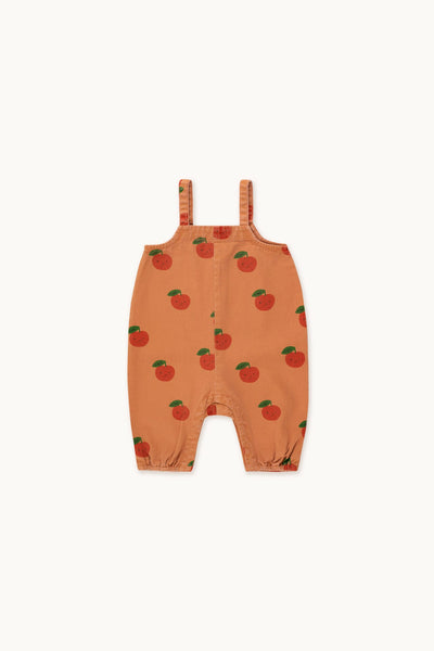 TINYCOTTONS APPLES BABY DUNGAREE light brown/deep red
