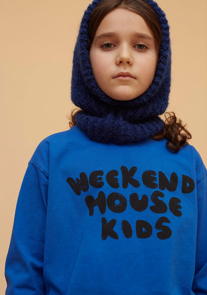 Weekend House Kids Logo turtle neck (blue)