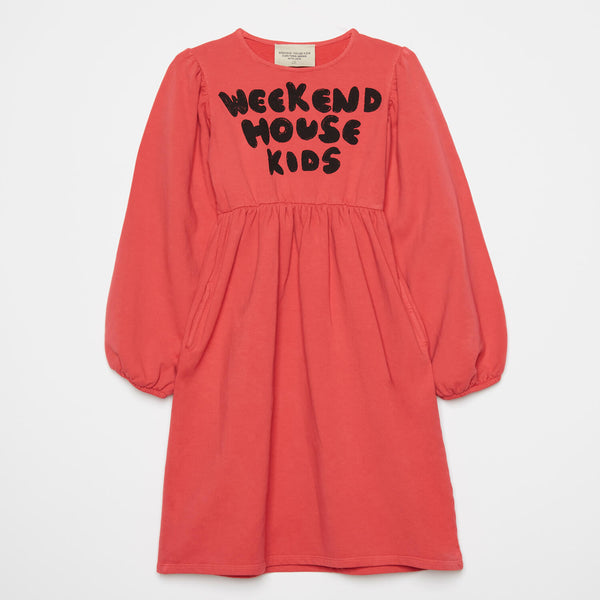 Weekend House Kids Red logo dress