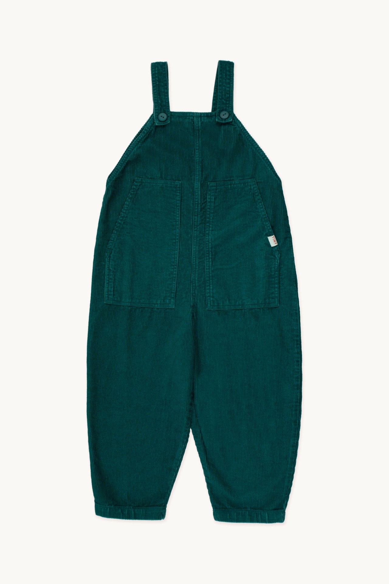 TINYCOTTONS CORDUROY DUNGAREE dark green