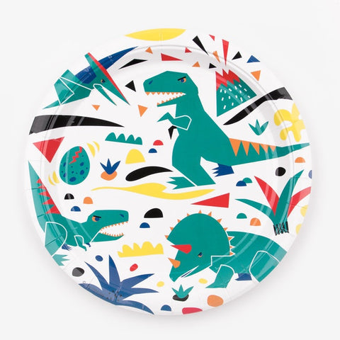 My Little Day paper plates - dinosaur