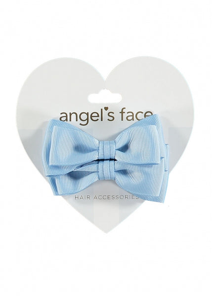 Twin Pack Bows Baby Blue