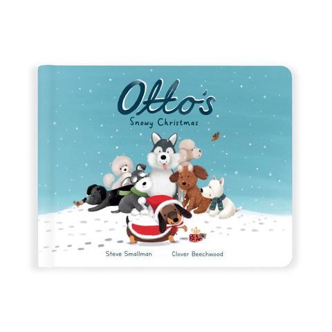 JELLYCAT OTTO’S SNOWY CHRISTMAS BOOK (MATCHES WINTER WARMER OTTO SAUSAGE DOG)