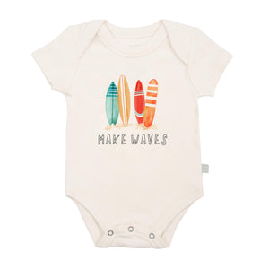 FINN + EMMA BABY GRAPHIC BODYSUIT MAKE WAVES