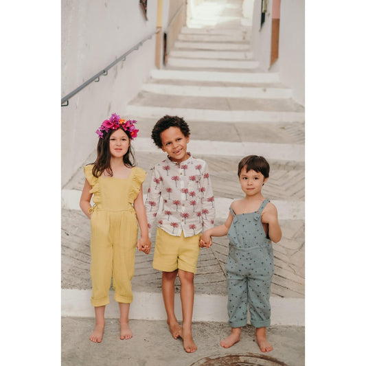 LOUISE MISHA BOYS Shirt Amod White Tropical BABY AND KIDS