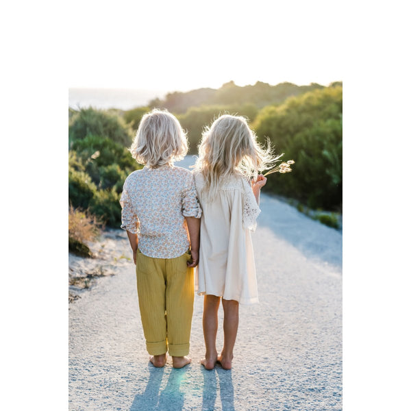 LOUISE MISHA BOYS Shirt Amod Cream Petals BABY AND KIDS