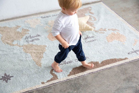 Lorena Canals Washable Rug Vintage Map