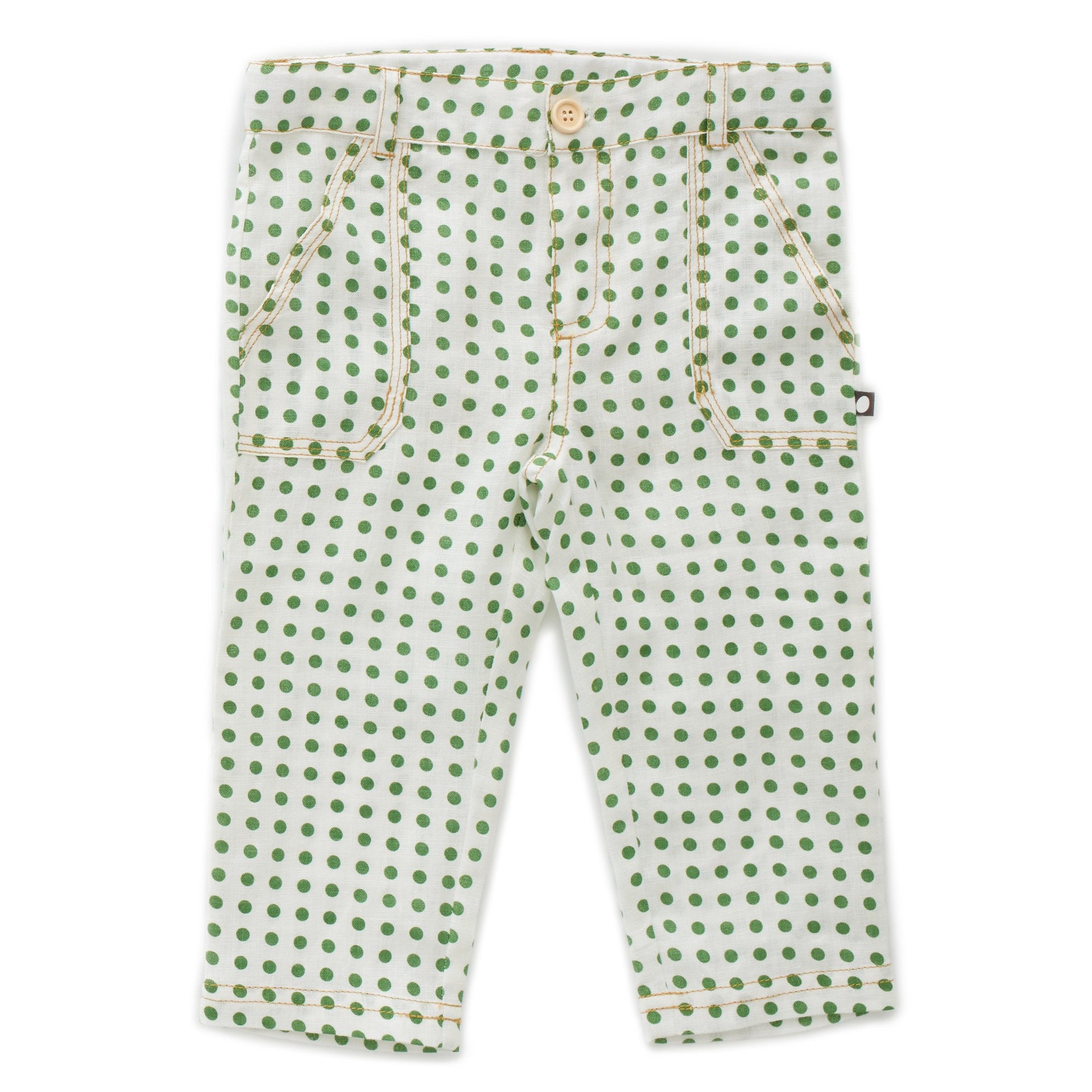 OEUF NYC Cargo Pant Green Dots