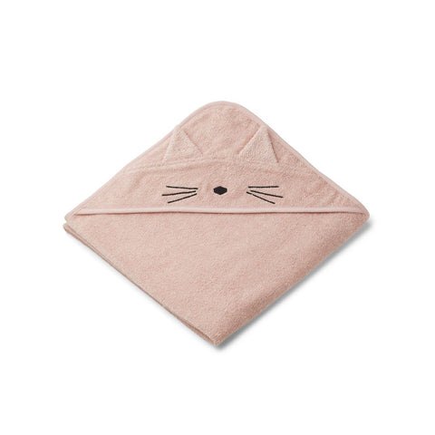 LIEWOOD  Augusta Hooded Junior Towel - Cat rose