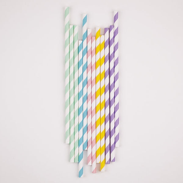My Little Day  paper straws - mix pastel
