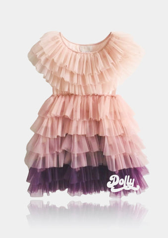 DOLLY DELICIOUS CAKE DRESS PINK OMBRE