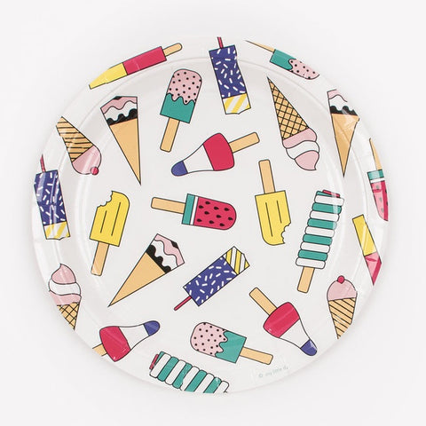 My Little Day paper plates - ice cream