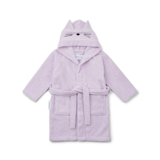LIEWOOD  Lily Bathrobe - Cat light lavender