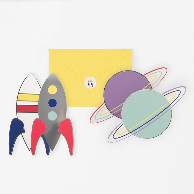 My Little Day invitations - cosmic