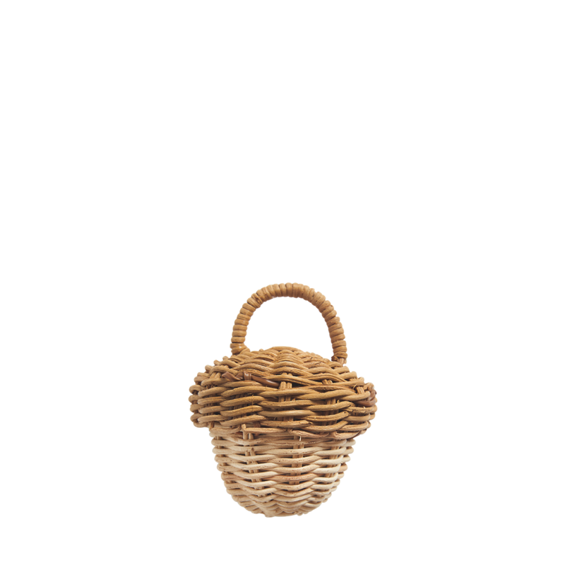 OLLI ELLA  RATTAN ACORN RATTLE