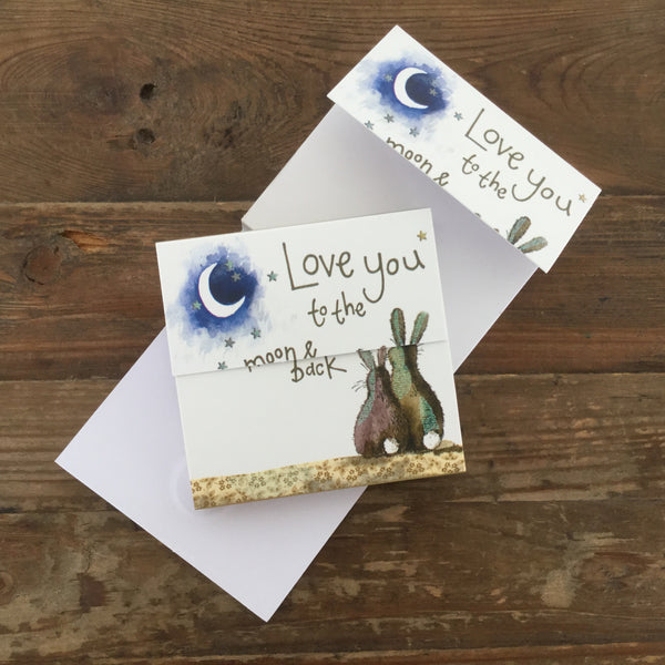 ALEX CLARK Moon Rabbit Mini Magnetic Notepad