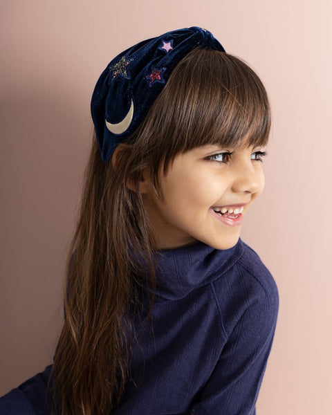 Mimi & Lula Bright Sky Alice - Hooray Embellished velvet Alice Headband