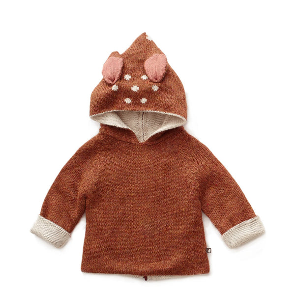 OEUF NYC Bambi Hoodie-Hazelnut/Bambi