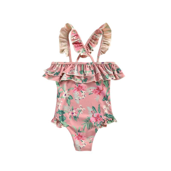 LOUISE MISHA Bathing Suit Zacatecas Sienna Flamingo BABY AND KIDS SWIMSUIT