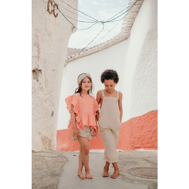 LOUISE MISHA Shorts Asha Cream Petals BABY AND KIDS