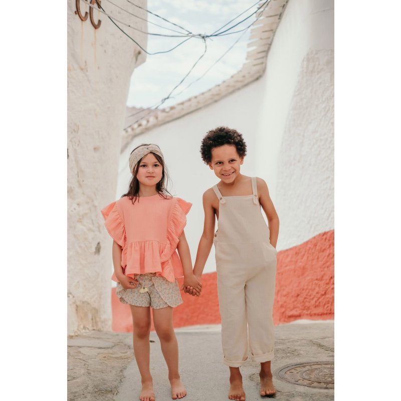 LOUISE MISHA Shorts Asha Cream Petals BABY AND KIDS