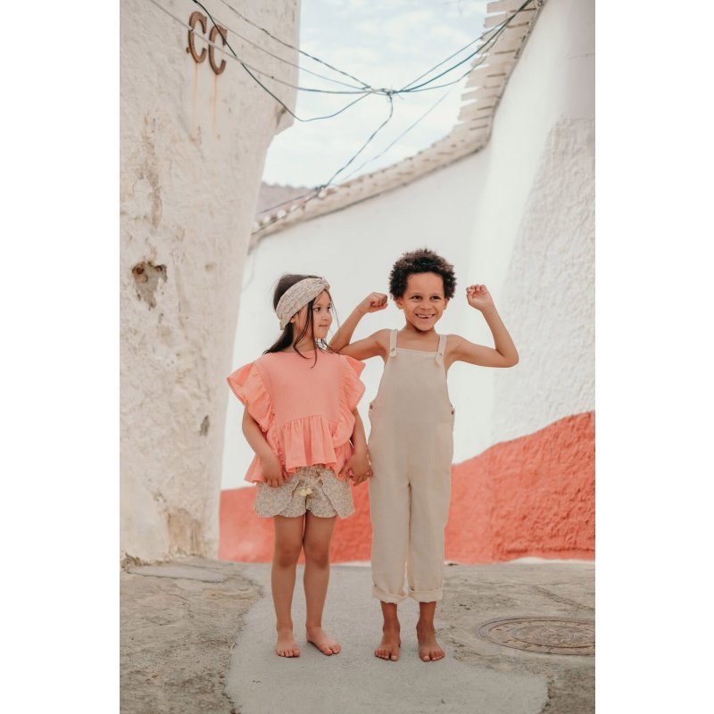 LOUISE MISHA Shorts Asha Cream Petals BABY AND KIDS