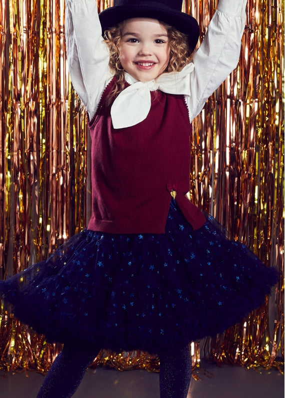Angel's Face Star Pixie Tutu Skirt Navy