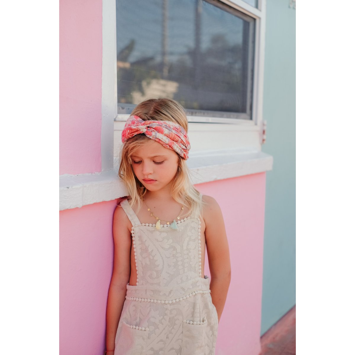 LOUISE MISHA BABY AND KIDS Headband Yuriria Pink Flowers