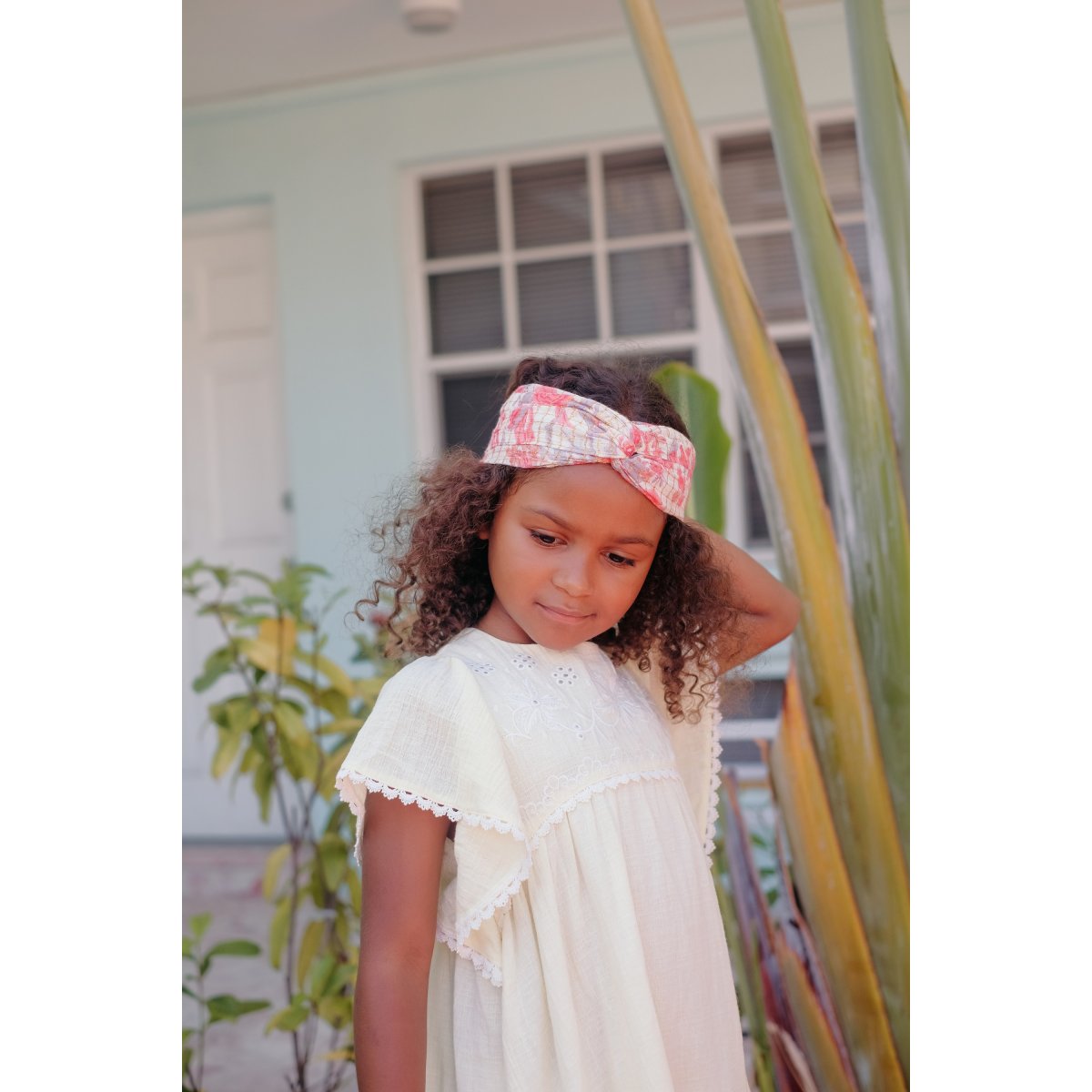 LOUISE MISHA BABY AND KIDS Headband Yuriria Pink Flowers