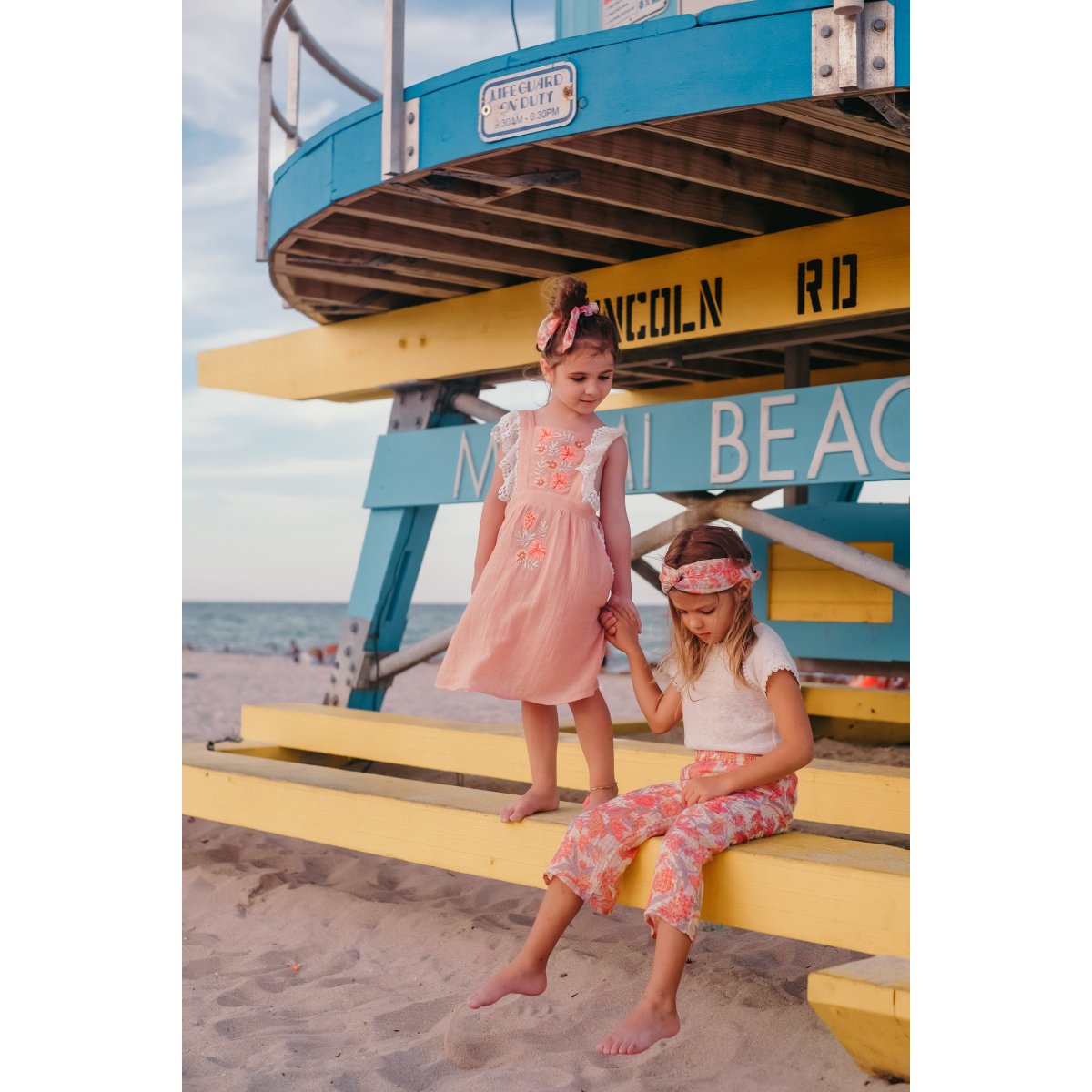 LOUISE MISHA BABY AND KIDS Headband Yuriria Pink Flowers