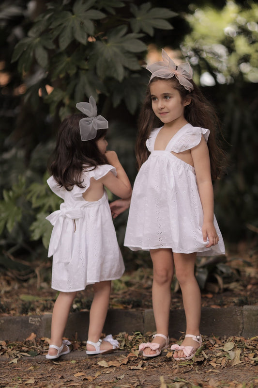 imin kids Double Bows Headband Pink/Grey