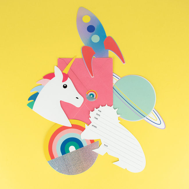 My Little Day invitations - cosmic