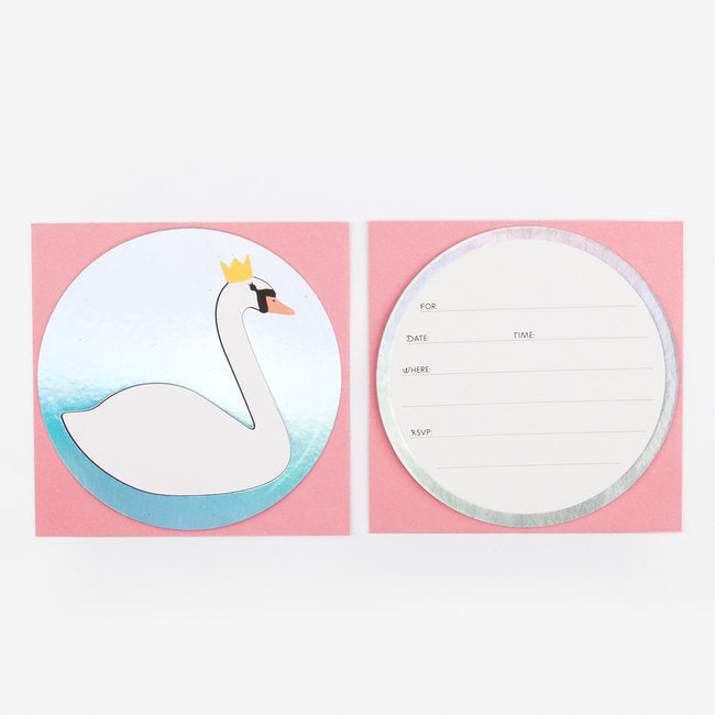 My Little Day invitations - swan