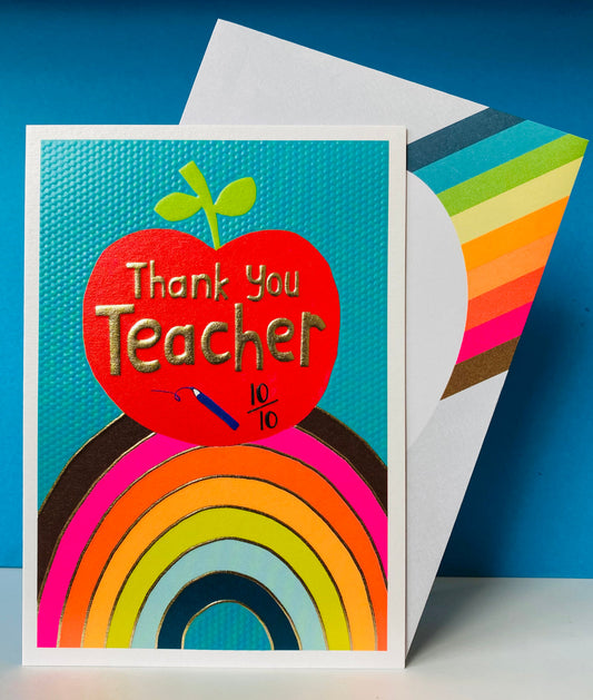 Paper Salad THANK YOU TEACHER CARD