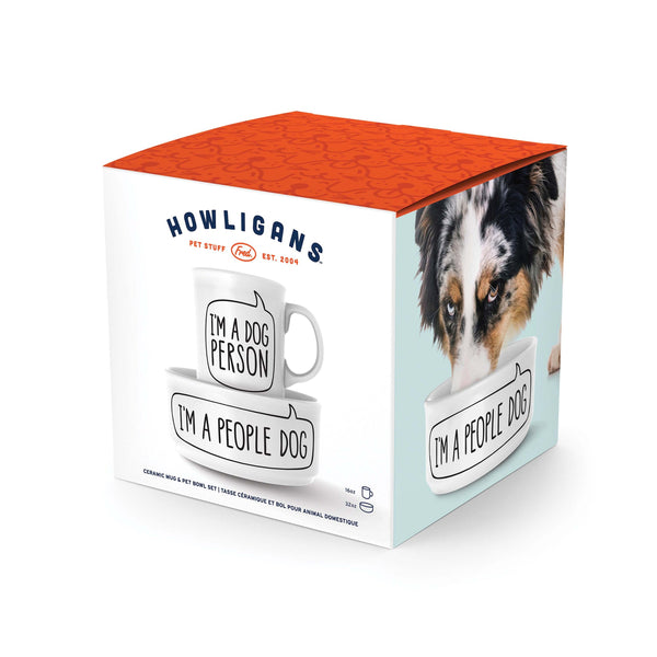 FRED Howligans Mug & Dog Bowl Set – Dog Person