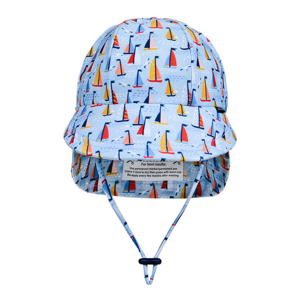 BEDHEAD HATS Boys Beach Legionnaire Hat UPF50+ 'Boat' Print