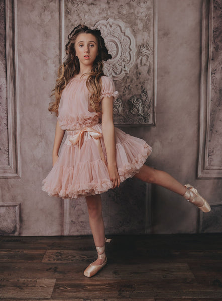 DOLLY BY LE PETIT TOM ® DOROTHY IN THE LAND OF DOLLS PETTISKIRT BALLET PINK