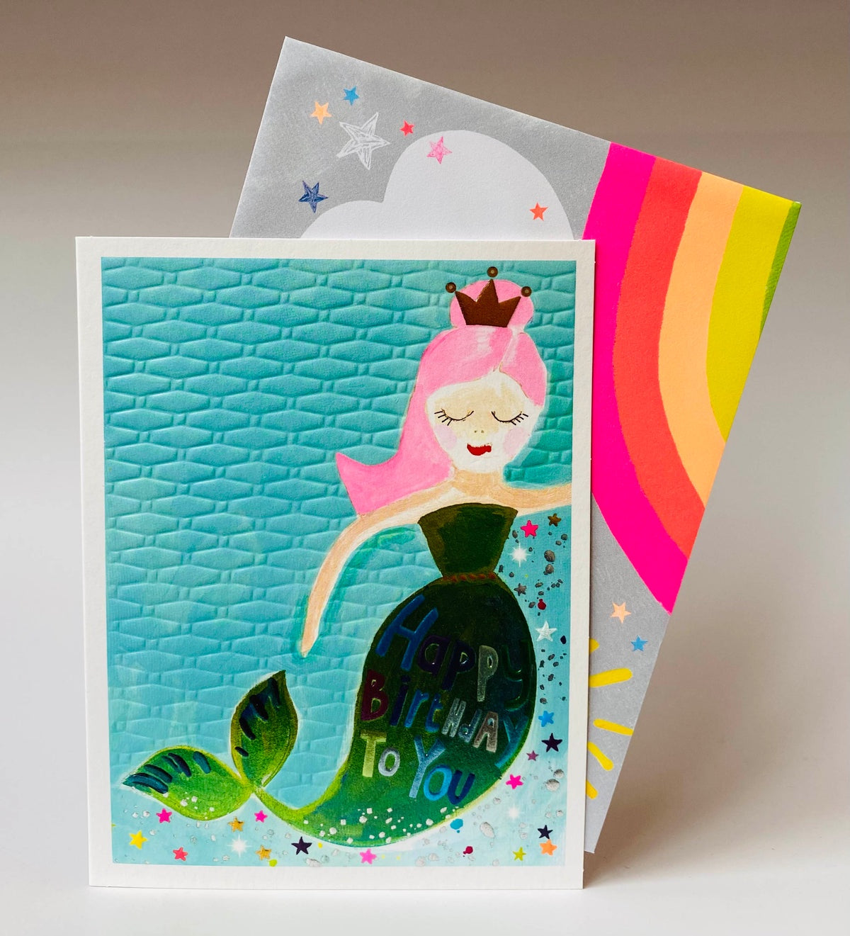 Paper Salad MERMAID HAPPY BIRTHDAY CARD