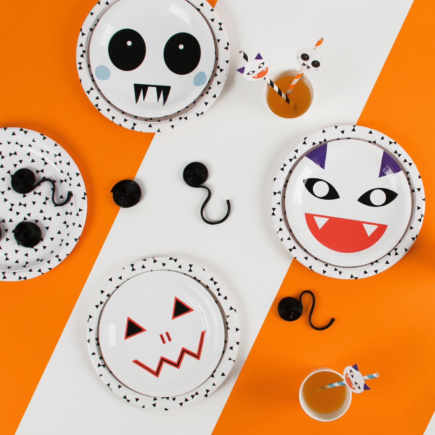 My Little Day 12 paper straws - mini monsters