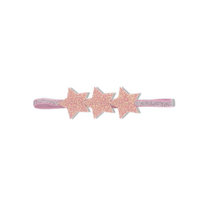 MILK X SODA SPARKLE STAR STRECH HEADBAND BABY PINK